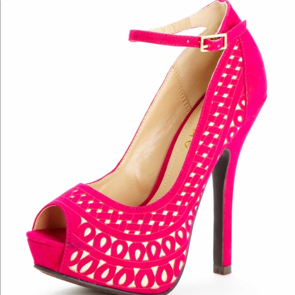 Liliana Fuchsia Heels